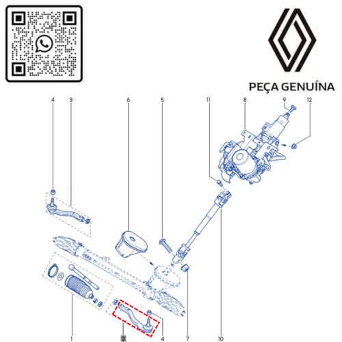 RN 478407 7701478407 TERMINAL DE DIRE€AO ESQ. KANGOO ELETRICA - 3
